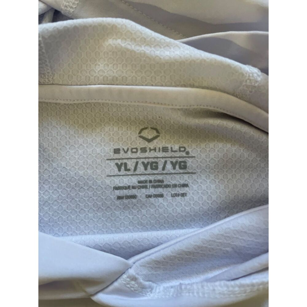 Evoshield Slammers Youth Size YL White Long Sleeve Graphic Performance Hoodie - Picture 4 of 8
